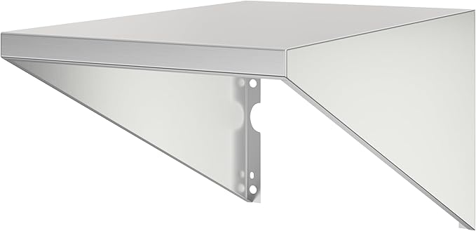 KoolMore 14 in. Rugged and Durable Side Shelf for Commercial Outdoor BBQ Grill in Stainless-Steel (KM-CG-Shelf)