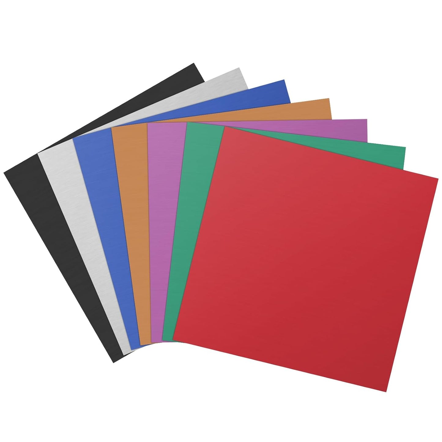 Anodized Aluminum Sheet Metal - 12 x 12 x 1/32 Inch Silver Plates for Laser Engraving, 0.8MM Thin Decorative Metal Sheets for Crafting & House Decoration