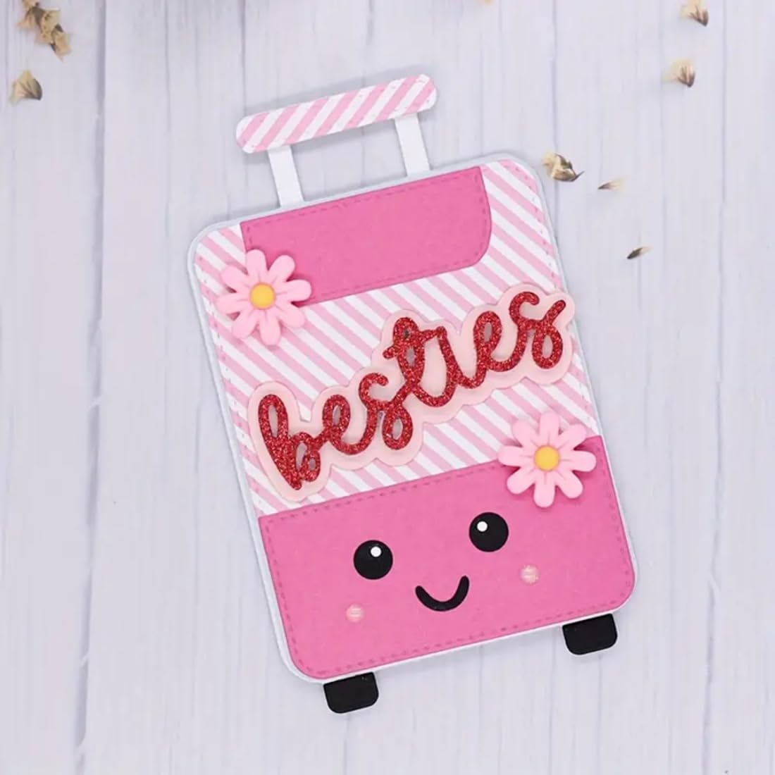 Cutting Dies Metal Stencils Scrapbooking Tools DIY Embossing Template for Paper Card Making Album Arts Crafts Supplies (Travel Suitcase-12.5x16.6cm)