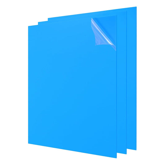 uxcell 3Pcs Acrylic Sheets 12x12 Inch Acrylic Panel 1/8 Inch-3mm Plastic Board for Picture Frames Sign Holders DIY Display Projects Craft, Blue