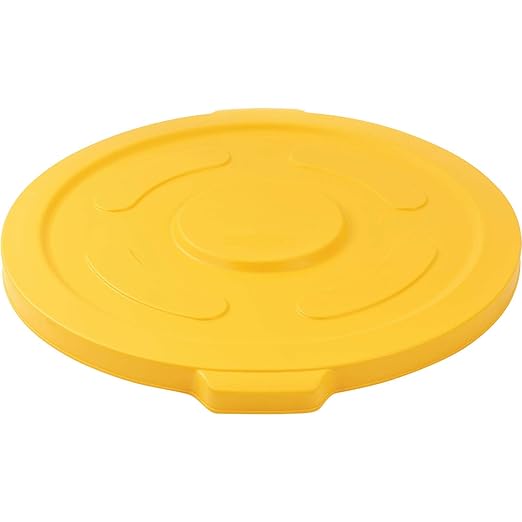 Global Industrial 55 Gallon Garbage Can Lid, Yellow