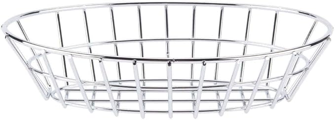 G.E.T. 4-20144 Chrome Oval Metal Wire Basket Metal Wire Baskets Collection