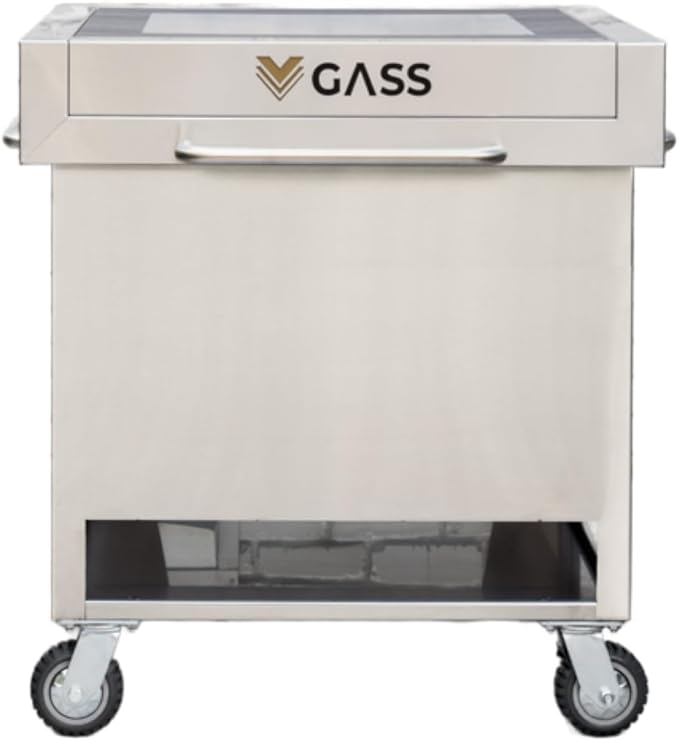 Grill Accessory Storage System, Mobile Prep Station & Serving Cart | Fits Accessories Up to 24" | Wildly Configurable | Works with All Grills and Accessories. (Coastal Gray)