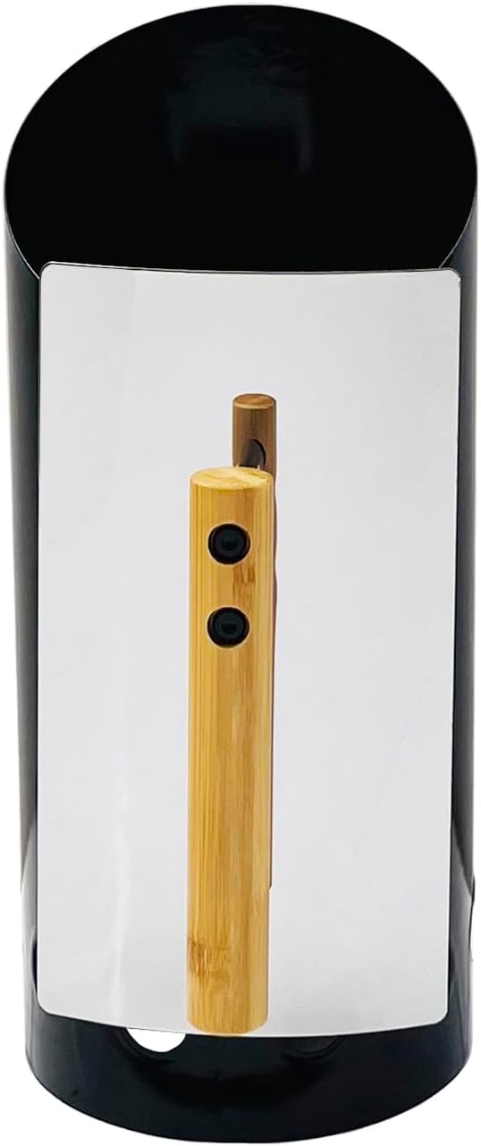 Color Box Charcoal Chimney Starter 6.25X14.5 H Natural Restoration Doubel Enamel firepit Starter,High-Temperature Resistant Carbon Cylinder,Large Capacity, Heat Shield, Wooden Handle