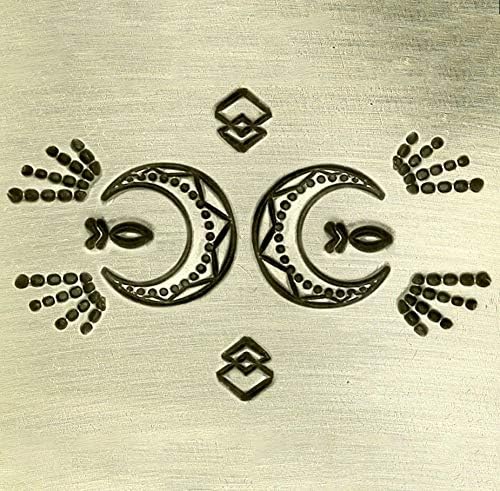 ImpressArt - Signature Geometric Mandala Metal Stamp Pack, Steel Punches for Metal Stamping (Pack of 5)