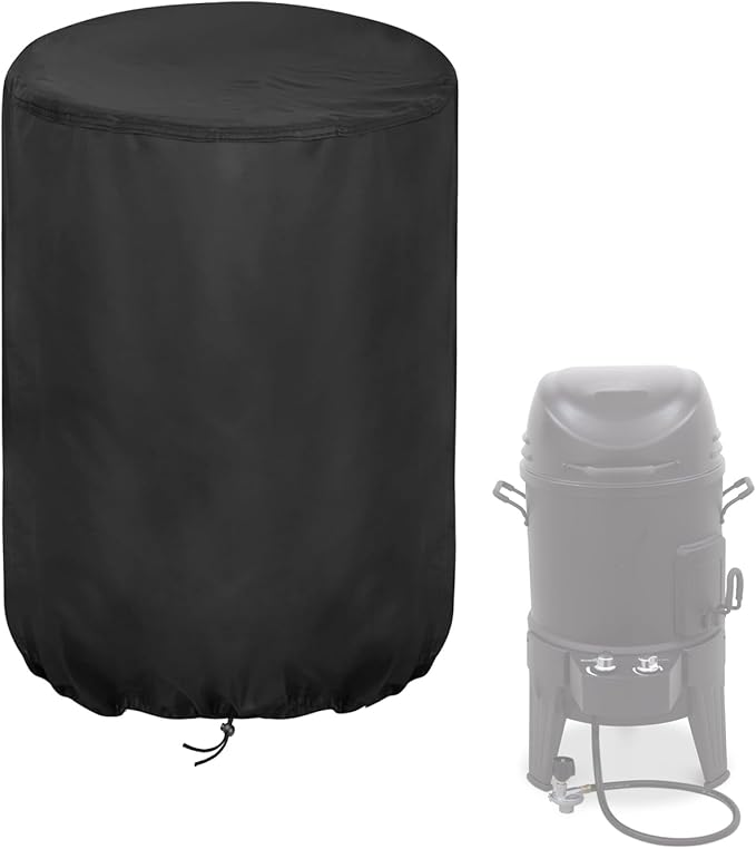 Smoker Cover Fit for Charbroil The Big Easy TRU-Infrared 3-in-1 Smoker, Waterproof Grill Cover Outdoor Smoker Covers (23" D x 23.5" W x 36" H)