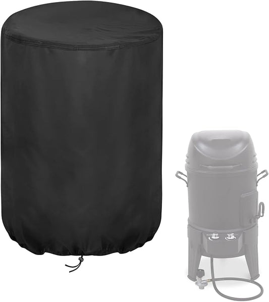 Smoker Cover Fit for Charbroil The Big Easy TRU-Infrared 3-in-1 Smoker, Waterproof Grill Cover Outdoor Smoker Covers (23" D x 23.5" W x 36" H)