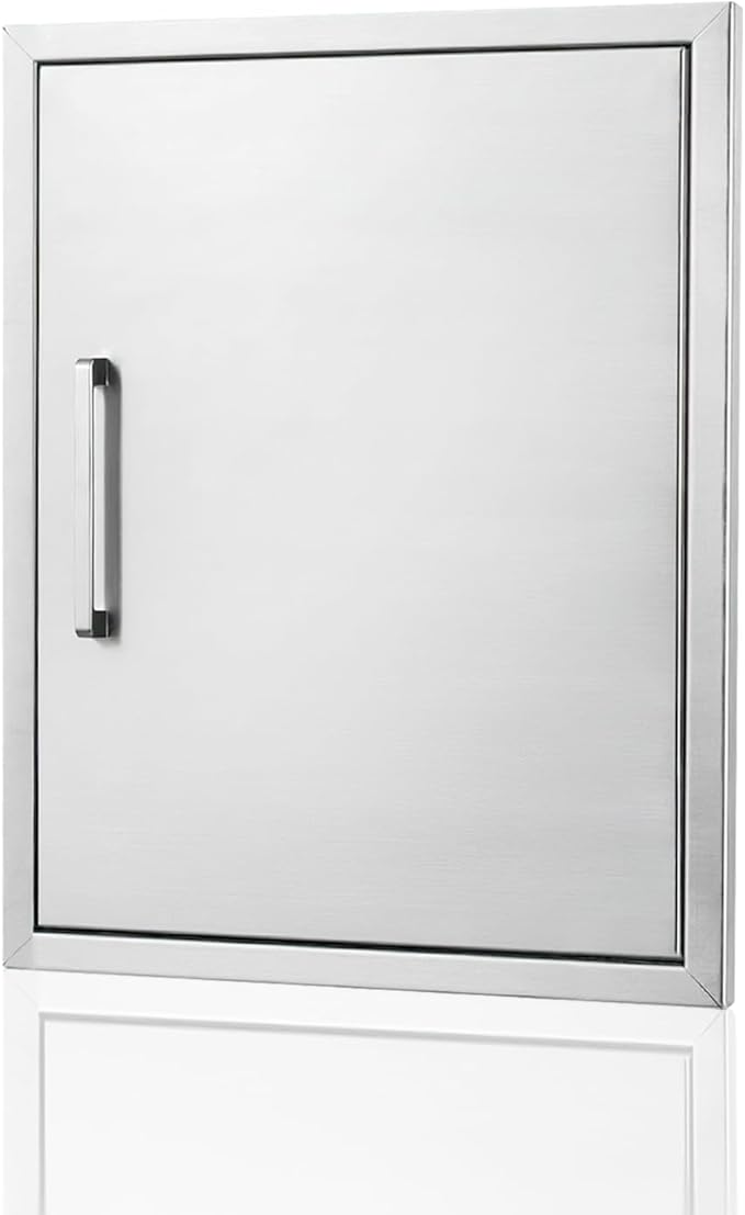 Outdoor Kitchen Door, 20 "W27 H Outdoor Kitchen Access Door, Stainless Steel Barbecue Single Door, Can Be Used for Outdoor Kitchen Island Or Outdoor Kitchen.