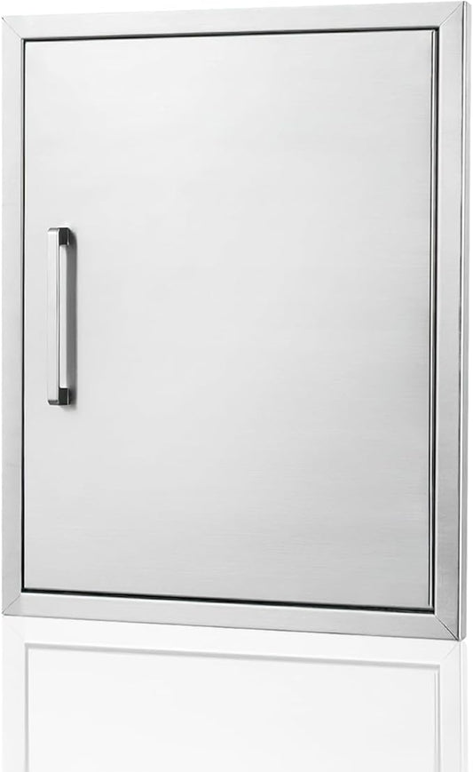 Outdoor Kitchen Door, 20 "W27 H Outdoor Kitchen Access Door, Stainless Steel Barbecue Single Door, Can Be Used for Outdoor Kitchen Island Or Outdoor Kitchen.