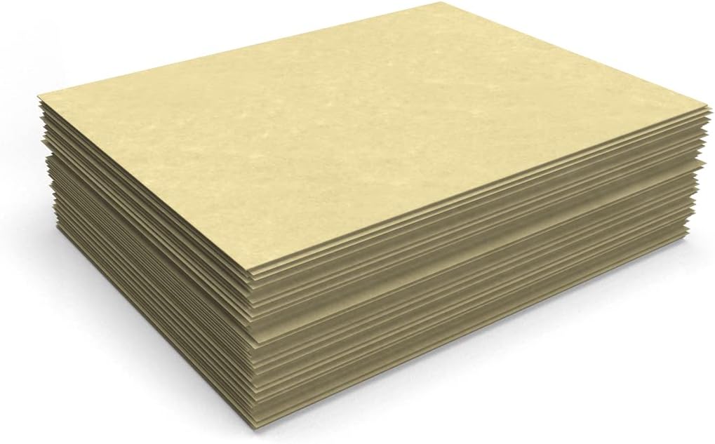 LUXPaper 8.5" x 11" Paper | Letter Size | Gold Parchment | 60lb. Text | 250 Qty