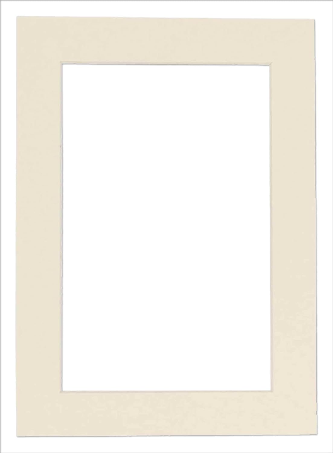 5x7 Mat for 8.5x11 Frame - Precut Mat Board Acid-Free Show Kit with Backing Board, and Clear Bags Textured Cream 5x7 Photo Matte Made to Fit a 8.5x11 Picture Frame Matboard for Framing, Pack of 1 Mat