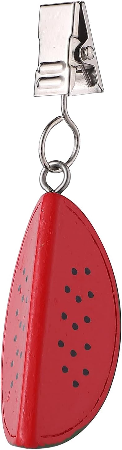 TwoFish Home Set of 4 Ｗatermelon Resin Tablecloth Weights Clips Handicraft Ｗatermelon Tablecloth Clamps Pack of 4