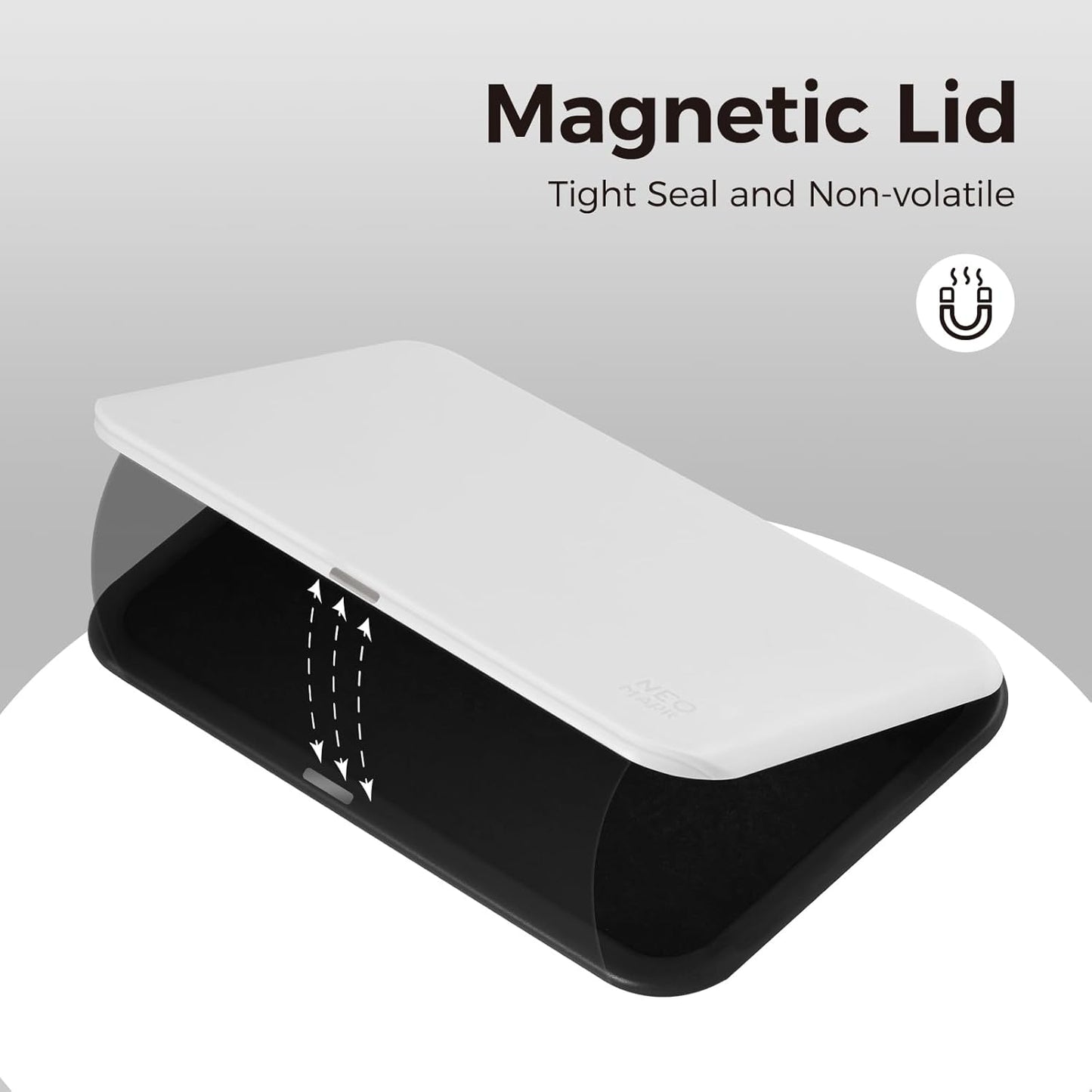 Large Stamp Pad - 3.50"x 6.25", Magnetic Lid, Premium Quality Felt Stamp Pad (Black)