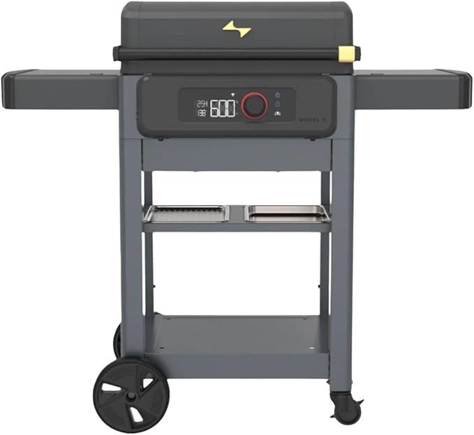 Current Model G Griddle, Smart Electric Outdoor Flat Top BBQ Grill with 200°F to 600°F Range for Searing & Roasting, Digital Precision, Apartment-Friendly & Weather-Resistant, Onyx