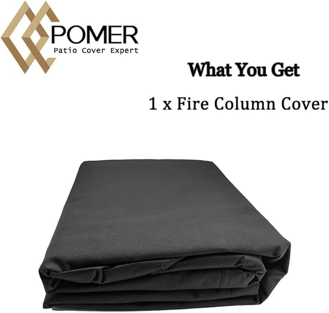 Pomer Tabletop Fire pit Covers For GRISUN Tabletop Fire Pit-36 Inch Propane Fire Pit Table cover,Rectangle Firepit Cover 36"Lx 8"Wx10"H