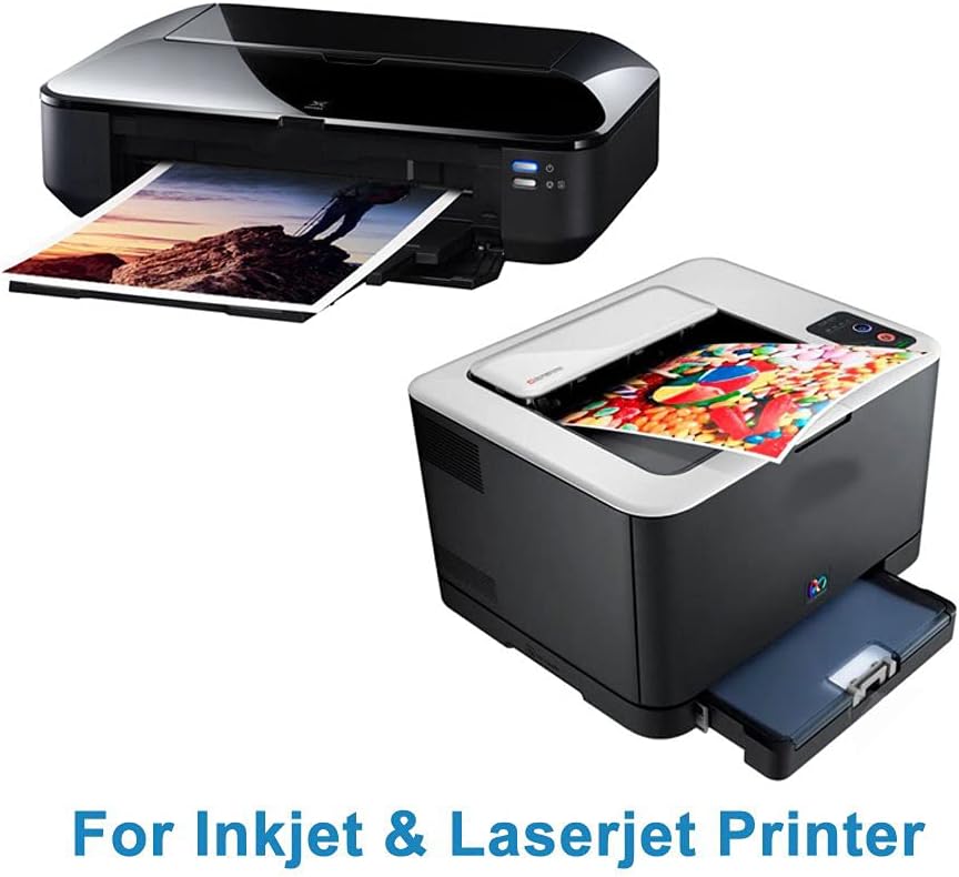 Uinkit 100 Sheets Thin Matte Presentation Paper Photo Double Sided 8.5x11 38lb 140gsm Printable on Both Sides Brochure Photos Picture Poster Playbill Flyer 6.5 Mil Coated for laser and Inkjet Printer