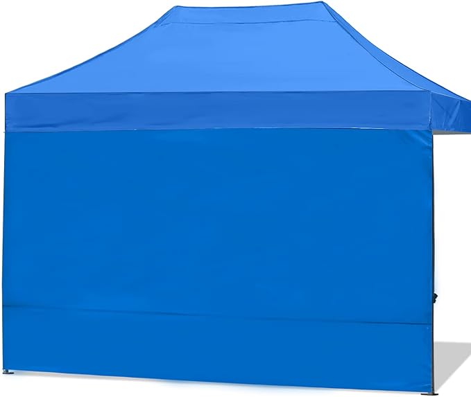 ABCCANOPY Instant Canopy SunWall 10x15 FT, 1 Pack Sidewall Only, No Frame or Top, Blue