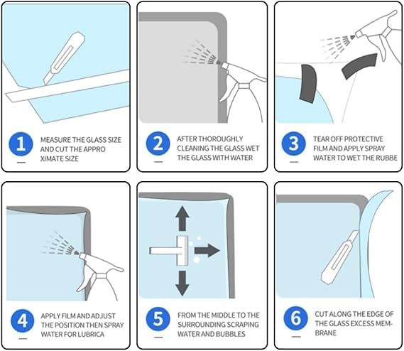 Rockrose Professional Window Tint for Home – One Way Privacy Window Film for Home Offices Heat Blocker Reflective Adhesive Mirror Tint with 99% UV Block – Silver 36in x 100FT
