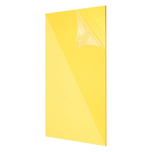 uxcell Acrylic Sheets 12x8 Inch Acrylic Panel 1/8 Inch-3mm Plastic Board for Picture Frames Sign Holders DIY Display Projects Craft, Clear Yellow