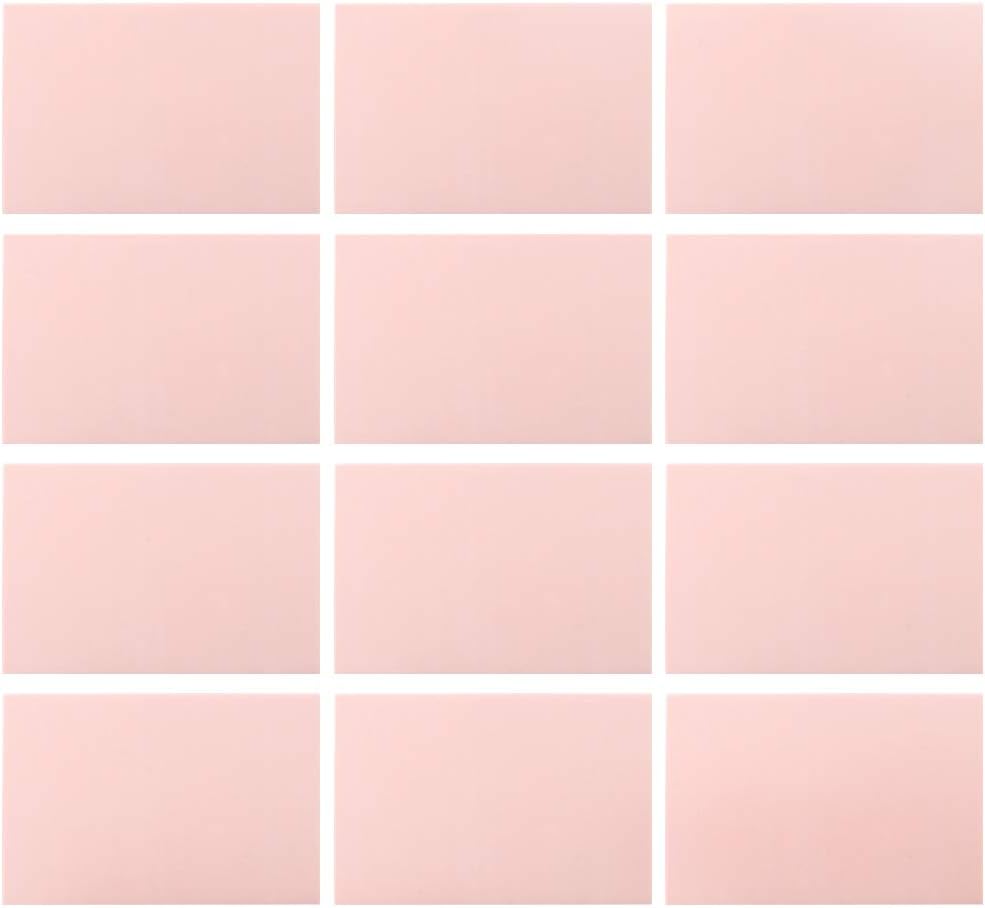 SGHUO 12pcs 4"x6" Pink Rubber Carving Blocks Linoleum Block Stamp Making Kit