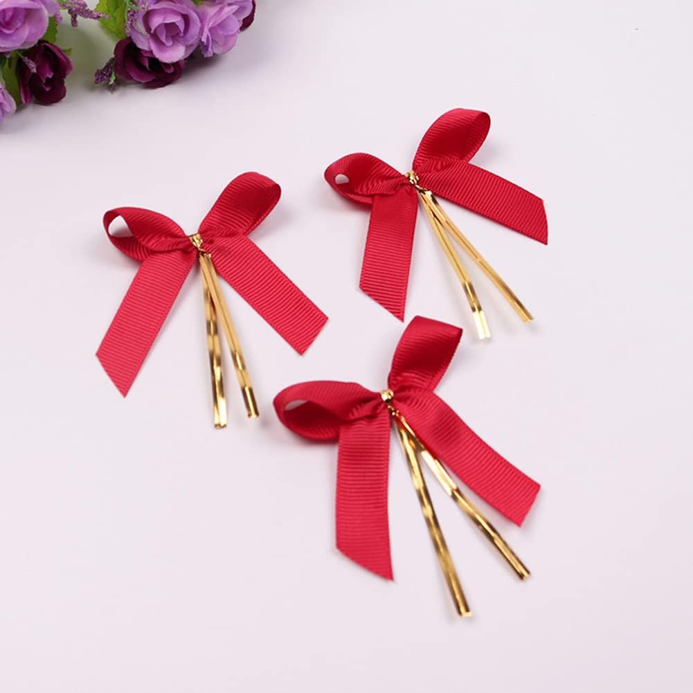 LIUYAXI 5/8" X 50 Yards Solid Red Grosgrain Ribbon, Perfect for Crafts, Wedding Decor, DIY Hair Accessories, Sewing, Christmas Gift Wrapping and More