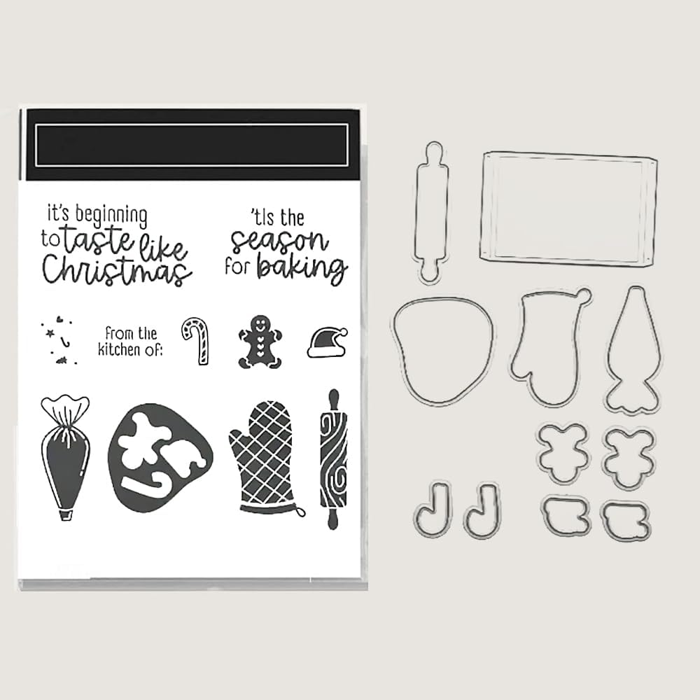 2025-2026 Stamps and Dies for Card Making, Stamps and Dies Set 2025 for Christmas and Halloween, Die Cut DIY Various Festivals Album Scrapbooking Birthdays Greeting Card (M4342)