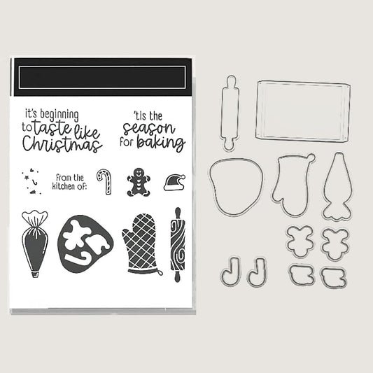 2025-2026 Stamps and Dies for Card Making, Stamps and Dies Set 2025 for Christmas and Halloween, Die Cut DIY Various Festivals Album Scrapbooking Birthdays Greeting Card (M4342)