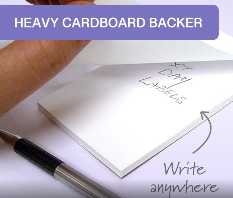 NextDayLabels Note Pads - 10 Pack of 50 Sheet Pads (3 x 5 Inches, White, Minimalist Style)