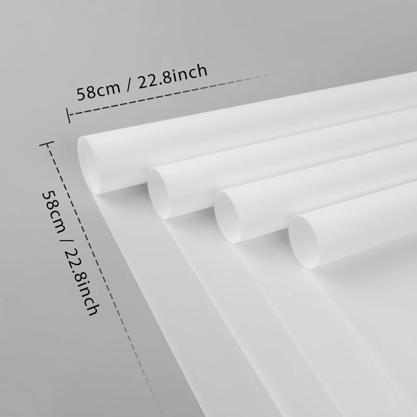 FUHITIM 20 Sheets Flower Wrapping Paper -Waterproof Floral Bouquet Wrapping Paper Used for DIY Crafts, Gift Packaging, Florist Supplies Packaging Paper for Wedding Birthday Gift (White)