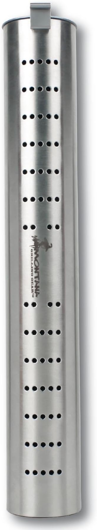 Flip Lid Smoker Tube | Compatible with Gas, Charcoal, and Electric Grills | Stainless Steel BBQ Smoke Tube with Brackets