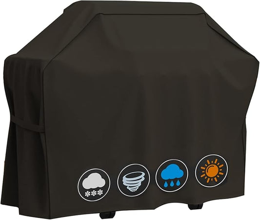 60 Inch Grill Cover, Fits for Weber Genesis, Char-Broil Nexgrill Brinkmann and More.Heavy Duty Waterproof Barbecue Grill Cover