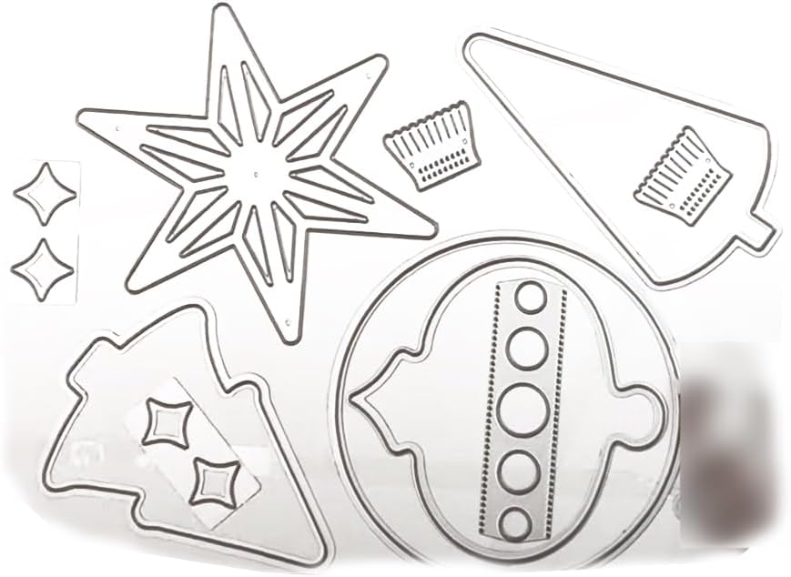 2025-2026 Stamps and Dies for Card Making, Stamps and Dies Set 2025 for Christmas and Halloween, Die Cut DIY Various Festivals Album Scrapbooking Birthdays Greeting Card (M4296)