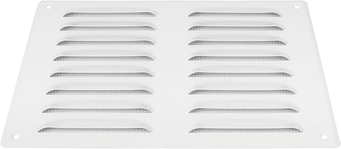 Repa Market 10" x 7.5" Inch (Outer Dimensions) White Air Vent Cover - Steel Return Air Grilles - for Ceiling and Sidewall - HVAC - with Protection Screen (10.23'' x 7.48'' Inch)