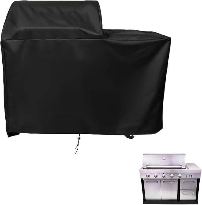5 Burner Infrared Gas Grill Cover for Charbroil Medallion Series, Heavy Duty Modular Outdoor Kitchen Grill Cover, Waterproof & Dustproof 5-Burner Propane Griddle Covers，53" x 27" x 48"