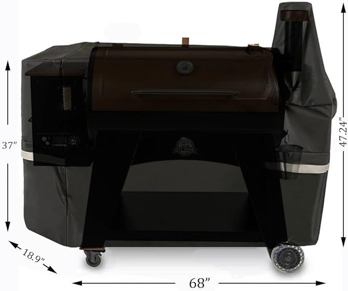 Grill Cover for Pit Boss Austin XL/Rancher XL 1000S, 1000SC, 1000SQ, 1000SC2, 1100 Pro, 1000/1100/1150/1500 Series, Z Grill 1000 Series Wood Pellet Smoker Grills, 600D Heavy Duty Waterproof BBQ Cover