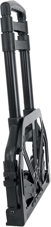 Rockville GigMate 154 lbs DJ/Musician Aluminum Trolley Hand Truck, Folds Flat, Large Rubber Wheels, Bungee Cord Included, Adjustable Height, for DJs and Musicians Transporting Gear