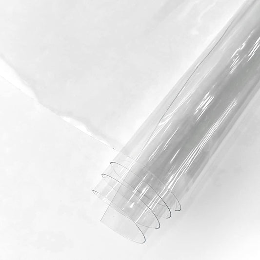 HYANG Transparent PVC Super Clear Holographic Vinyl Sheets 1 Roll 11.8''x47'' (30cmx120cm) for DIY Bows Earrings Bags DIY Crafts Making (HY-101)