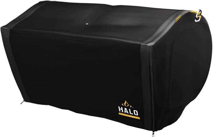 HALO Prime 300 Rechargeable Battery Powered Pellet Grill Bundle with cover and Battery