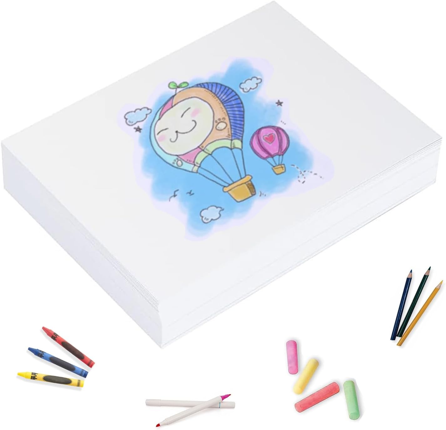 8.5"x11" Sketching Drawing Paper for Kids Toddlers Art Craft Supplies, White Paper for Coloring Doodle 100 Sheets