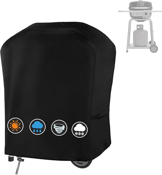 Grill Cover for Charbroil Bistro Pro Electric Grill, Waterproof Outdoor Griddle Cover for Char Broil Bistro Pro Grill Model 25302145 25302146 25302148 25302161 CB1250073P4 Gas Grill Accessories