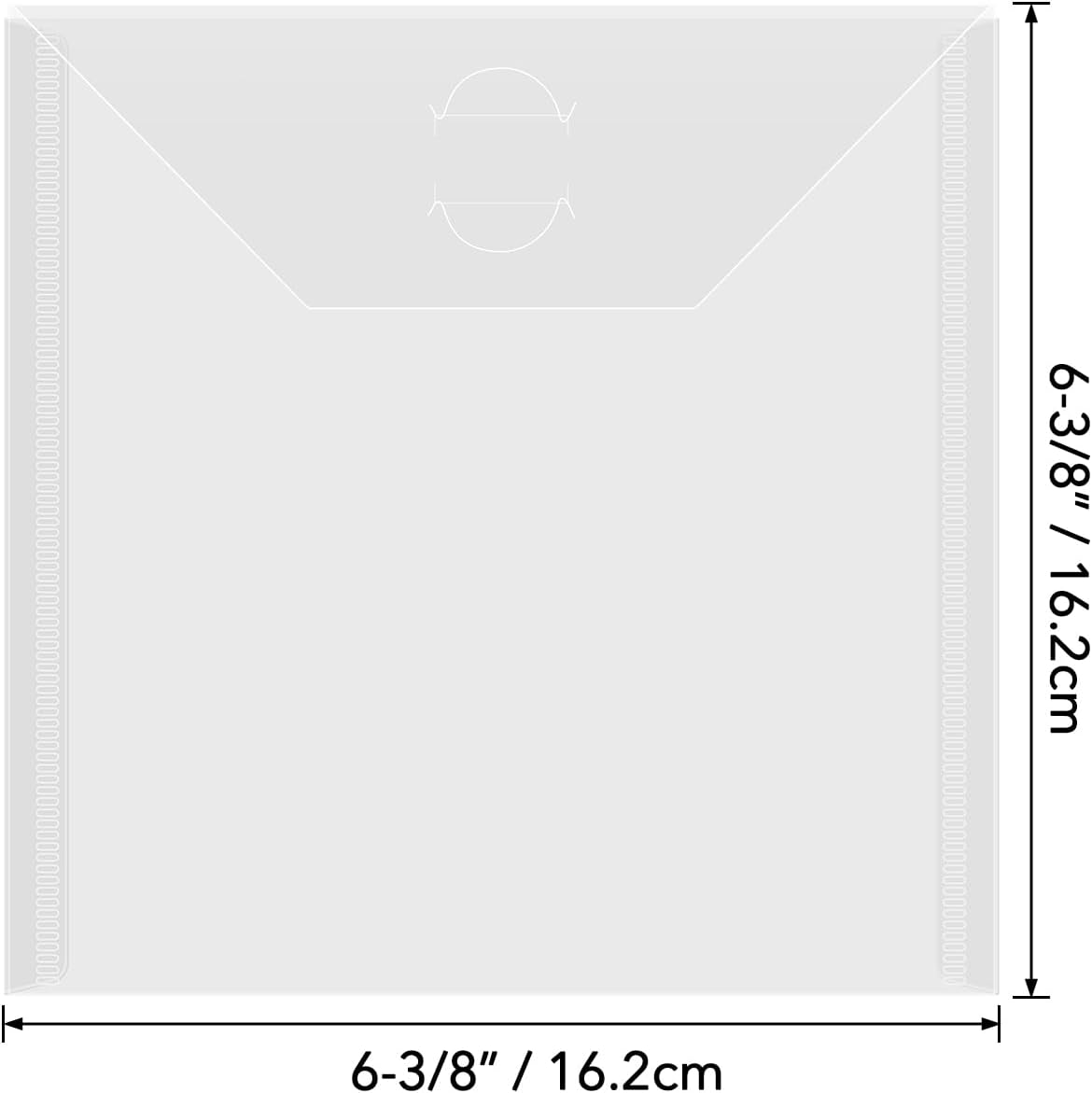 20 Pcs 6.4x6.4 Stamp & Die Storage Pockets Resealable Clear Plastic Seal Bags Storage Case for Cutting Dies Stencil Album Stamp Crafts DIY Scrap Booking Paper Card Craft Cutting Dies Card Making