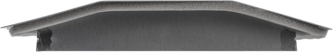 Repa Market 17" x 9" Inch Air Exhaust Grille for Round Ducts - Adjustable Louvre Blades - Galvanized Air Supply Vent Cover - Side Fit Round Surface Canal Ducting from 19.68" to 55" Inches