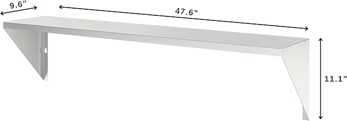 KoolMore 48 in. Front Shelf for Commercial Outdoor BBQ Grill in Stainless-Steel (KM-CG-FS48)