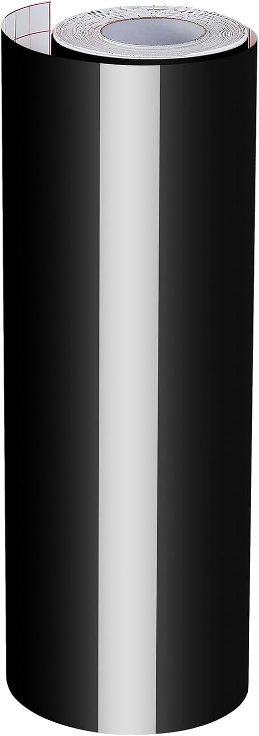 Ant Smart Adhesive Permanent Vinyl Compatible with Cricut Explore and Maker Series Without Cutting Mats, Create DIY Projects, Decals, Stickers & More (Black, 13inch x 50ft)