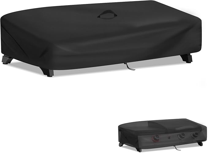 Grill Cover for Royal Gourmet PD1305H 3-Burner Propane Gas Gril, Waterproof Grill Griddle Combo Cover- 32”L x 19”W x 9”H