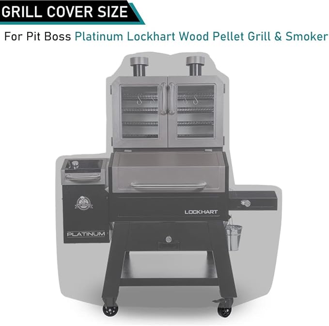ZJYWSCH Grill Cover for Pit Boss Platinum Lockhart PB2180LK Wood Pellet Grill and Smoker Heavy Duty Pit Boss Platinum Lockhart Grill Cover Waterproof