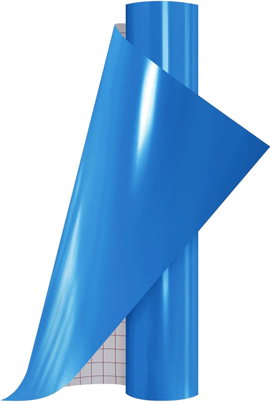 Ant Smart Adhesive Permanent Vinyl Compatible with Cricut Explore and Maker Series Without Cutting Mats, Create DIY Projects, Decals, Stickers & More (Blue, 13inch x 5ft)