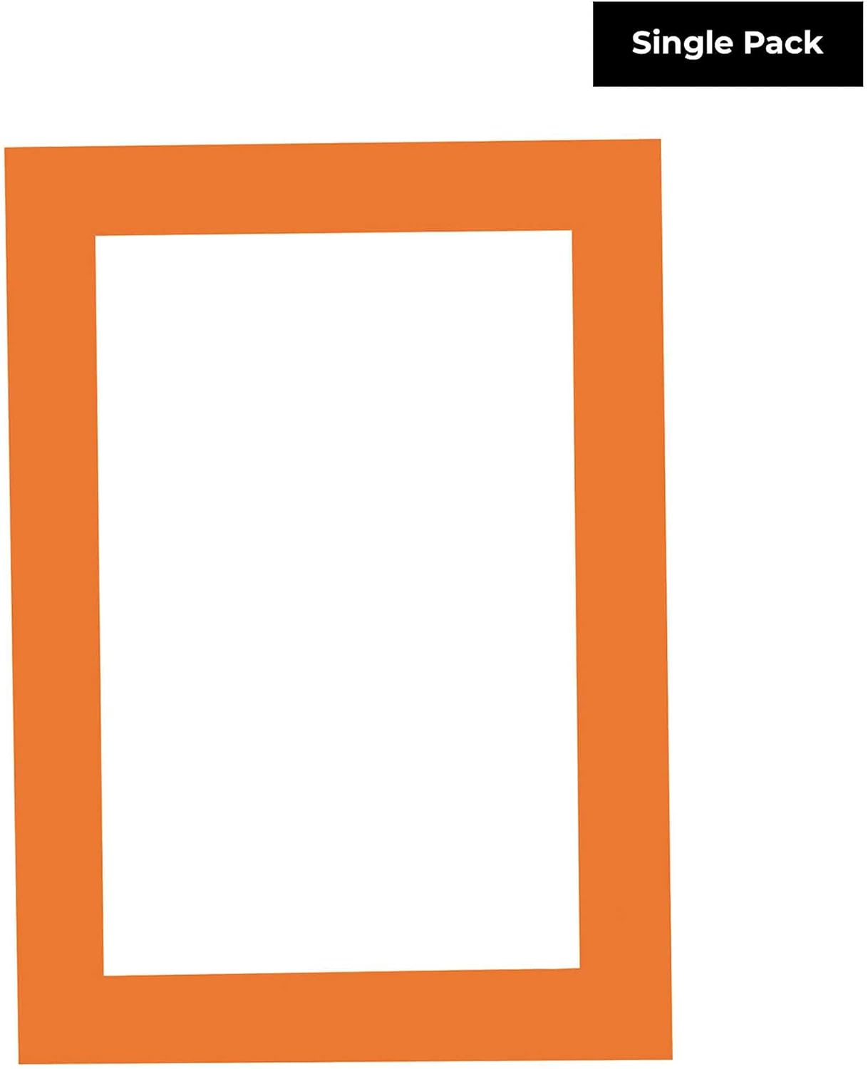 11x14 Mat for 8.5x11 Photo - Precut Orange Picture Matboard for Frames Measuring 11 x 14 Inches - Bevel Cut Matte to Display Art Measuring 8.5 x 11 Inches - Acid Free ONE MAT
