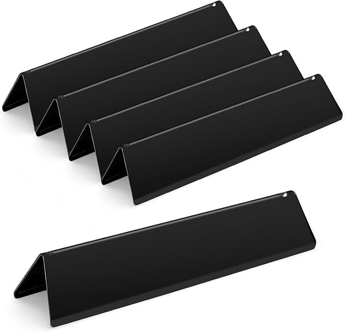 15.3 inch Flavorizer Bars for Weber Spirit Grill Parts Spirit I & Spirit II E310 E320 E330 S310 S320 S330 Gas Grills with Front Control Knob, 5 PCS 7636 Porcelain-enameled Steel Flavor Bars