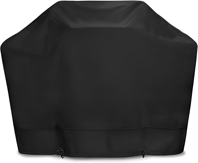 Eevelle Meridian Patio BBQ Grill Cover for Outdoor Grill - Marine Grade Fabric - Durable - Waterproof Covers - All-Weather Protection Barbeque Gas Grill Cover – (48" H x 64" W x 24" D, Black)